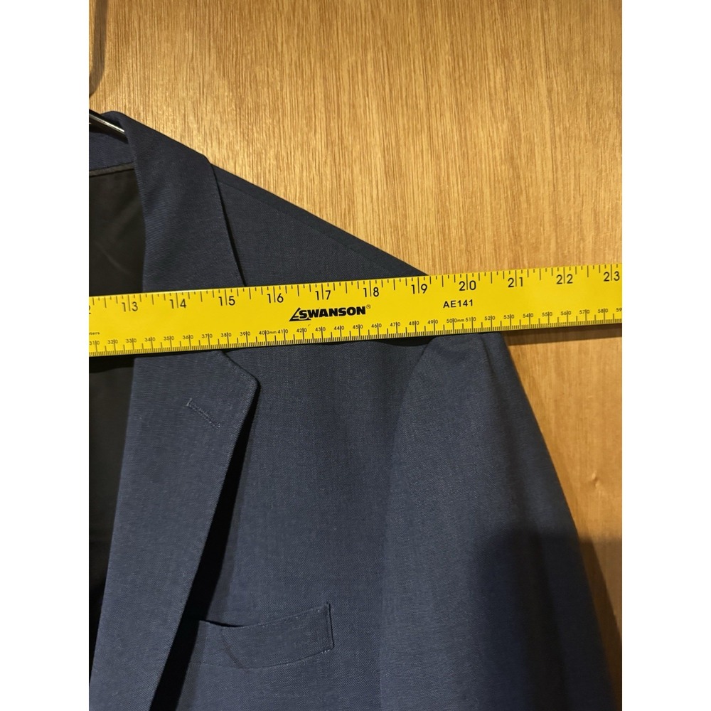 J.Crew Ludlow Tollegno 1900 42R Deconstructed Wool Sport Coat Blue Two Button - Picture 10 of 10